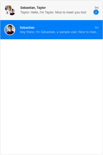 Conversation list