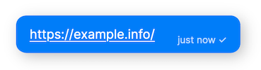 A message with a URL without a link preview