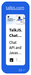 Link Previews  TalkJS Documentation