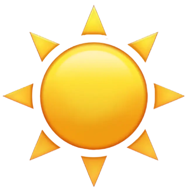 Sun emoji