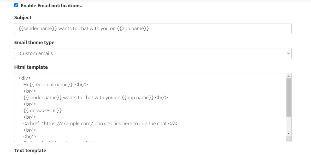 How to customize email notifications for different types of users